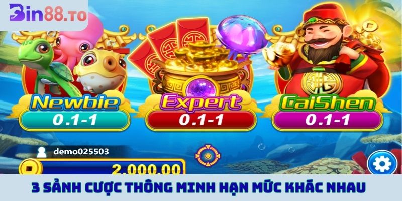 3 sảnh cược thông minh hạn mức khác nhau