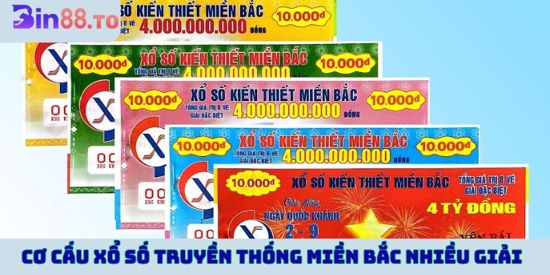 Cơ cấu xổ số truyền thống miền Bắc nhiều giải