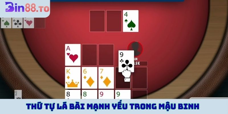 Độ mạnh yếu của từng lá bài trong game mậu binh